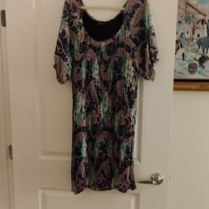 Multicolor Patterned Women's Dress